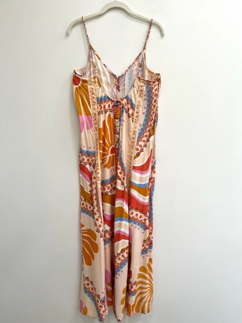 Maaji Pink Orange Blue Floral Maxi Dress - Picture 7 of 16